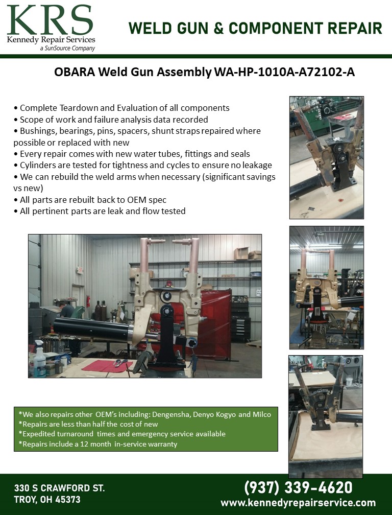 Obara - Weld Gun Assembly